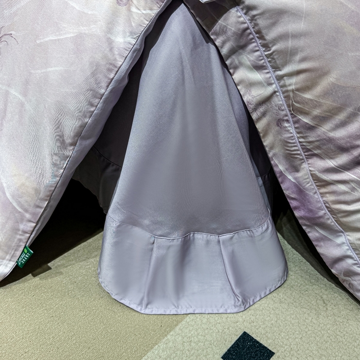 91家纺网 家纺一手货源 找家纺 红日子纺织品 2025新款亲肤舒适莱赛尔天丝四件套 江南烟雨-紫