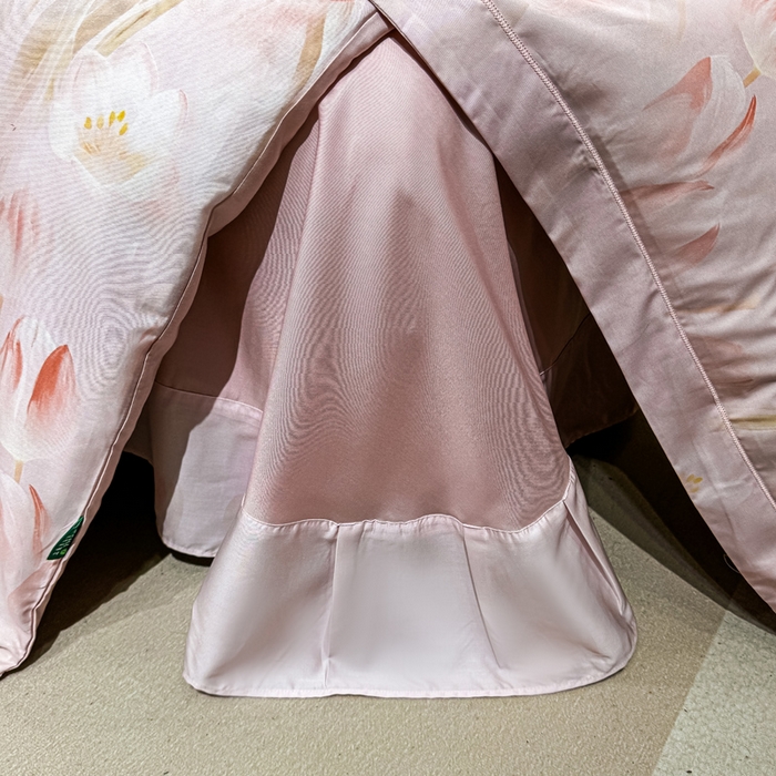 91家纺网 家纺一手货源 找家纺 红日子纺织品 2025新款亲肤舒适莱赛尔天丝四件套 秘密花园