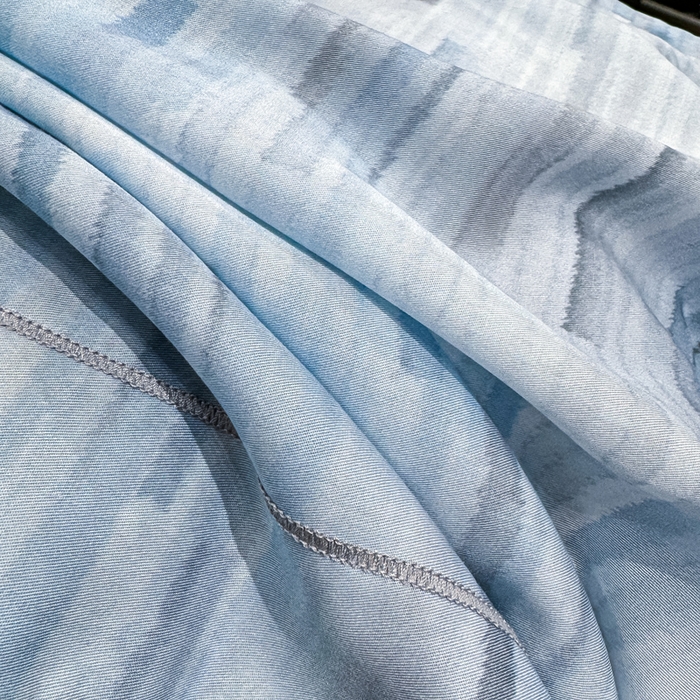 91家纺网 家纺一手货源 找家纺 红日子纺织品 2025新款亲肤舒适莱赛尔天丝四件套 香芷格-蓝