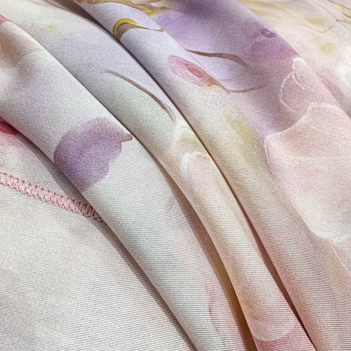 91家纺网 家纺一手货源 找家纺 红日子纺织品 2025新款亲肤舒适莱赛尔天丝四件套 烟雨蒙蒙-粉