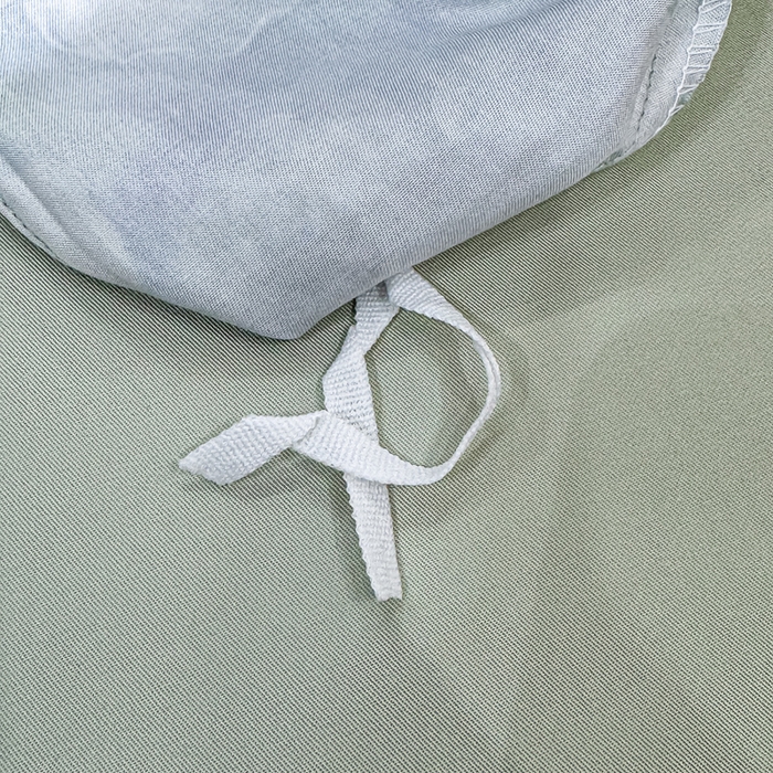 91家纺网 家纺一手货源 找家纺 红日子纺织品 2025新款亲肤舒适莱赛尔天丝四件套 烟雨蒙蒙-绿