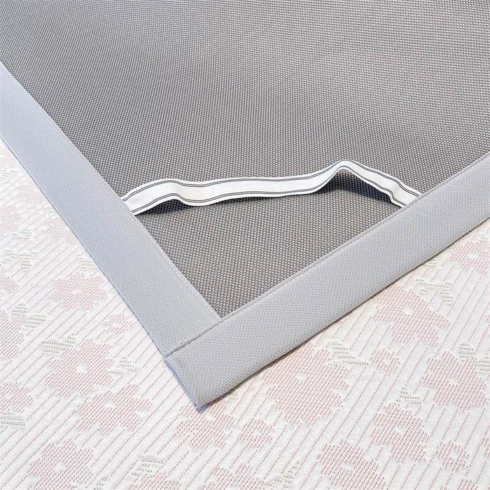 91家纺网 家纺一手货源 找家纺 雯豆家纺 2025夏季新款PE中分子凉感凉席三件套凉感提花平铺绑带席子 繁花-粉黛