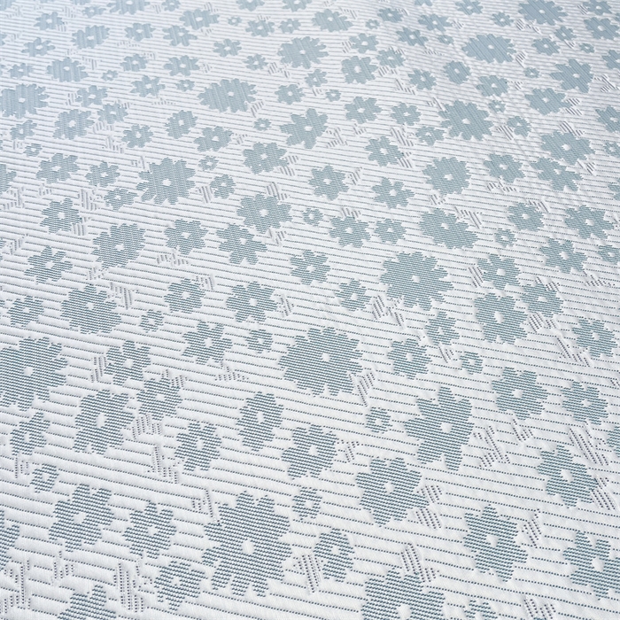 91家纺网 家纺一手货源 找家纺 （总）雯豆家纺 2025夏季新款PE中分子凉感凉席三件套凉感提花平铺绑带席子