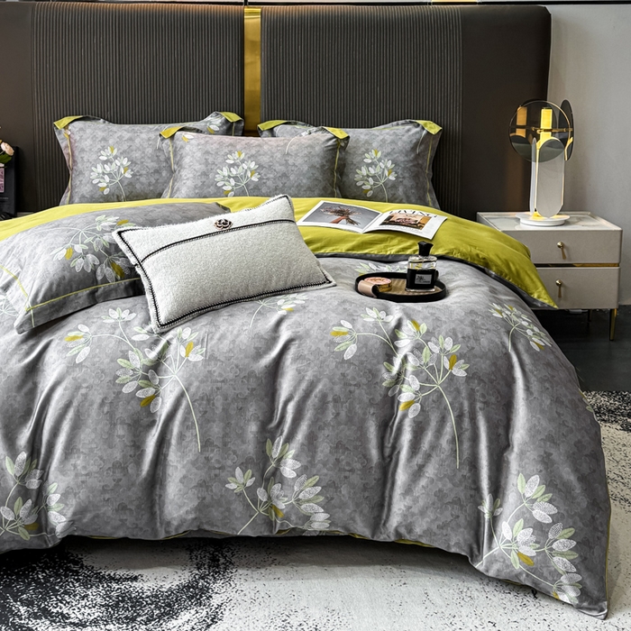 91家纺网 家纺一手货源 找家纺 （总）红日子纺织品 2025新款60s长绒棉纯棉贡缎印花四件套