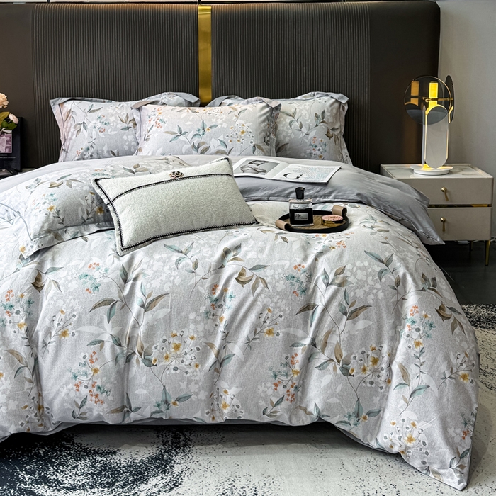 91家纺网 家纺一手货源 找家纺 （总）红日子纺织品 2025新款60s长绒棉纯棉贡缎印花四件套