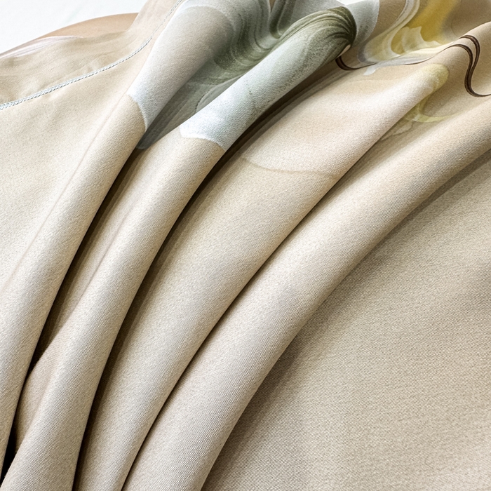 91家纺网 家纺一手货源 找家纺 红日子纺织品 2025新款60s长绒棉纯棉贡缎印花四件套 沐兮