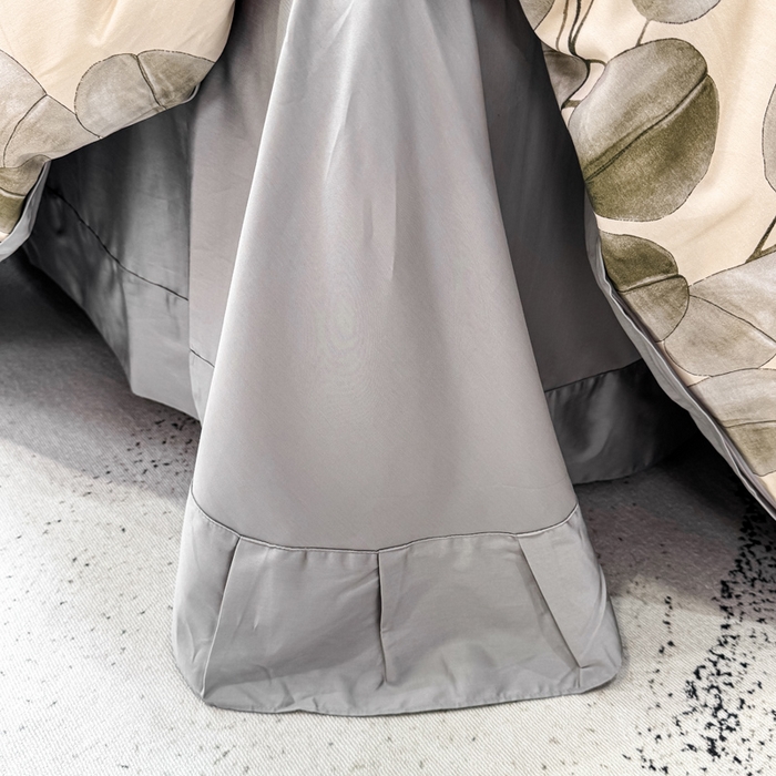 91家纺网 家纺一手货源 找家纺 红日子纺织品 2025新款60s长绒棉纯棉贡缎印花四件套 叶韵