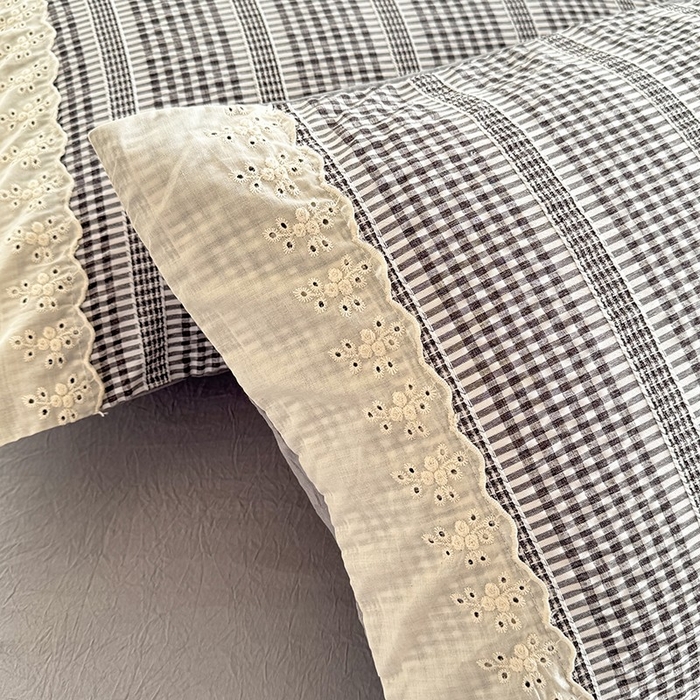 91家纺网 家纺一手货源 找家纺 大麦家纺 2025新款泡泡棉夏被夏凉被空调被夏被四件套-乐芙 乐芙-灰