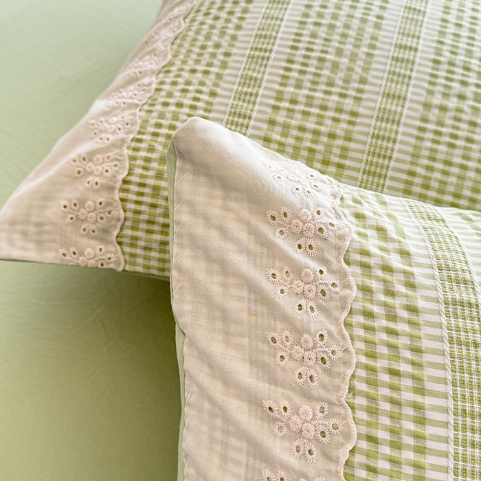 91家纺网 家纺一手货源 找家纺 大麦家纺 2025新款泡泡棉夏被夏凉被空调被夏被四件套-乐芙 乐芙-绿