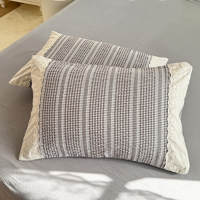 91家纺网 家纺一手货源 找家纺 大麦家纺 2025新款泡泡棉夏被夏凉被空调被夏被四件套-乐芙 乐芙-灰