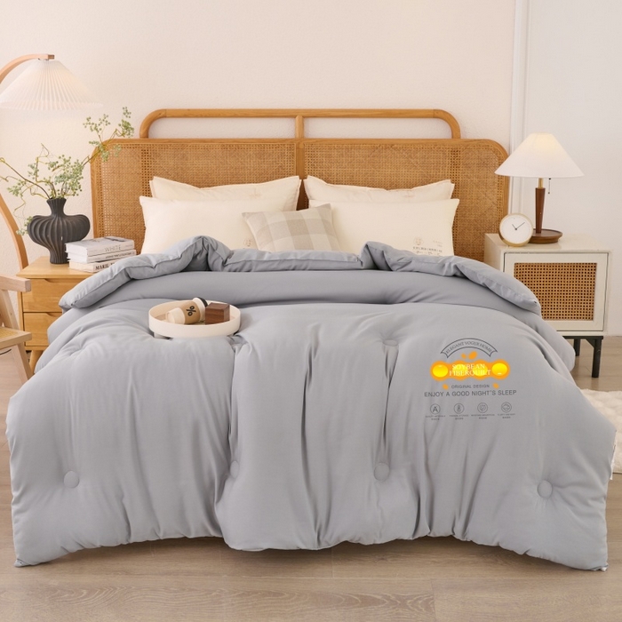 91家纺网 家纺一手货源 找家纺 瑶瑶家居床垫 2025新款大豆黄金被被子被芯 黄金被灰色