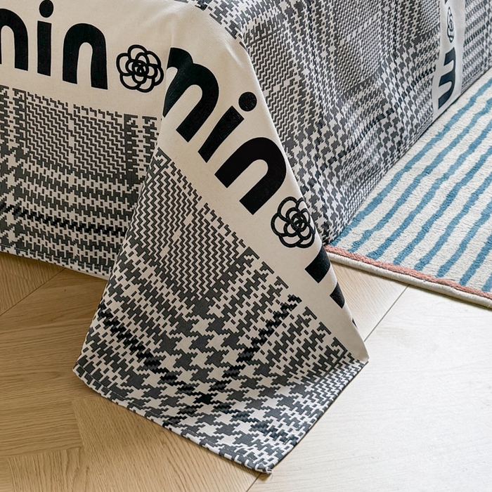 91家纺网 家纺一手货源 找家纺 梵朴 2025新款原棉老粗布床单凉席席子三件套 米兰