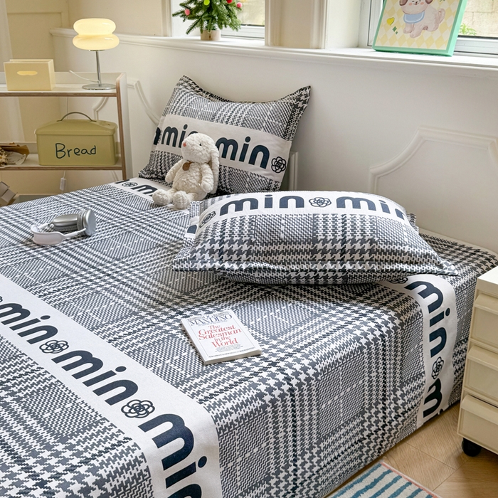 91家纺网 家纺一手货源 找家纺 梵朴 2025新款原棉老粗布床单凉席席子三件套 米兰