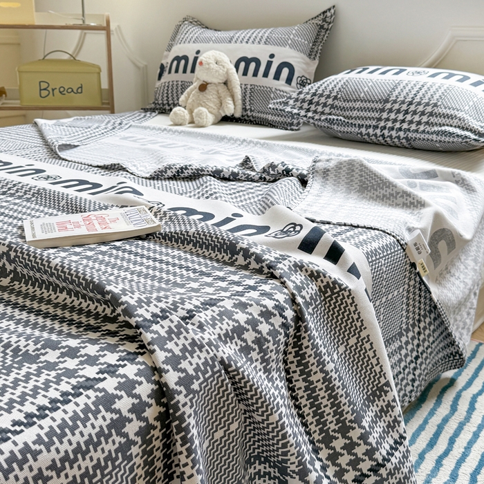 91家纺网 家纺一手货源 找家纺 梵朴 2025新款原棉老粗布床单凉席席子三件套 米兰