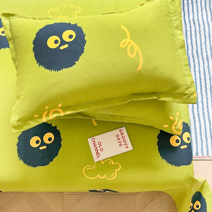 91家纺网 家纺一手货源 找家纺 梵朴 2025新款原棉老粗布床单凉席席子三件套 千寻煤球