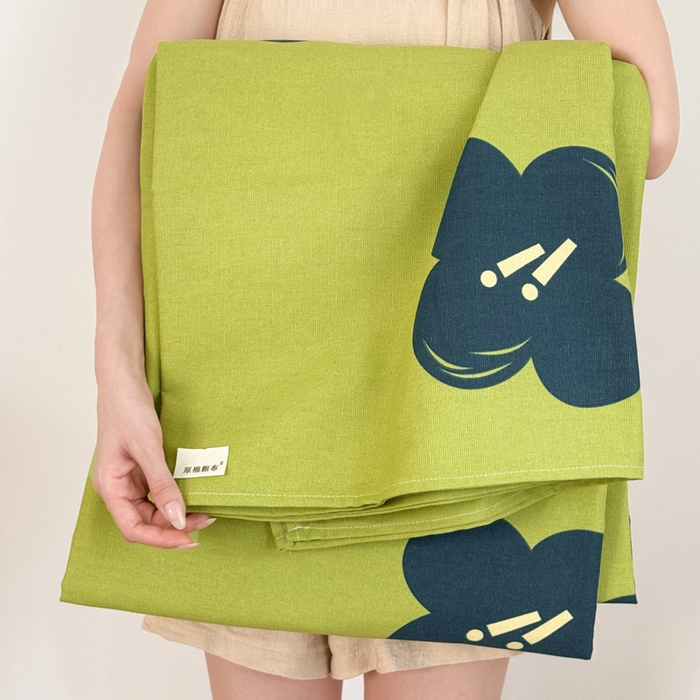 91家纺网 家纺一手货源 找家纺 梵朴 2025新款原棉老粗布床单凉席席子三件套 生如夏花