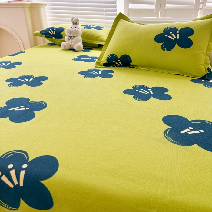 91家纺网 家纺一手货源 找家纺 梵朴 2025新款原棉老粗布床单凉席席子三件套 生如夏花