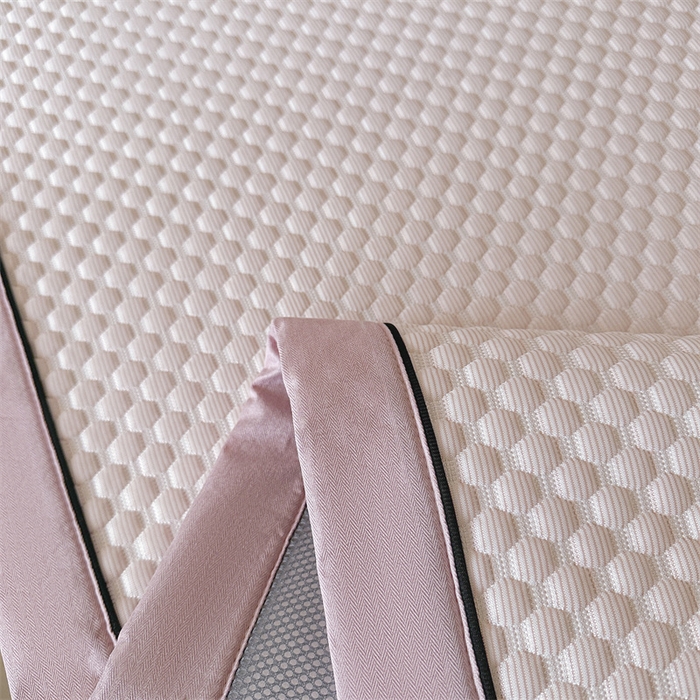 91家纺网 家纺一手货源 找家纺 笙意家纺 2025新款A类豆豆凉感软席席子凉席-赫拉 夏至-清新粉