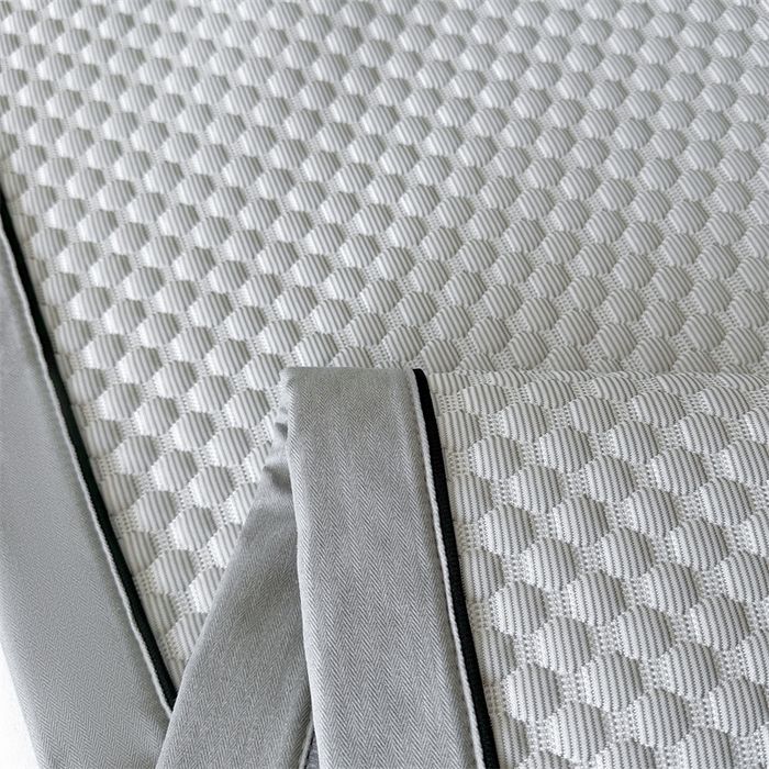 91家纺网 家纺一手货源 找家纺 笙意家纺 2025新款A类豆豆凉感软席席子凉席-赫拉 夏至-淡雅灰