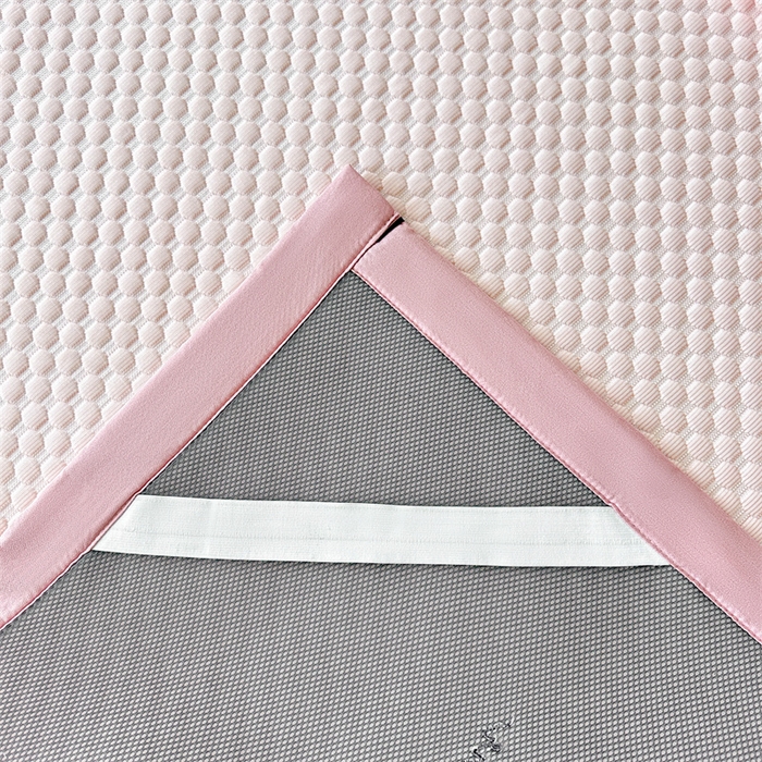 91家纺网 家纺一手货源 找家纺 笙意家纺 2025新款A类豆豆凉感软席席子凉席-夏至 赫拉-清新粉