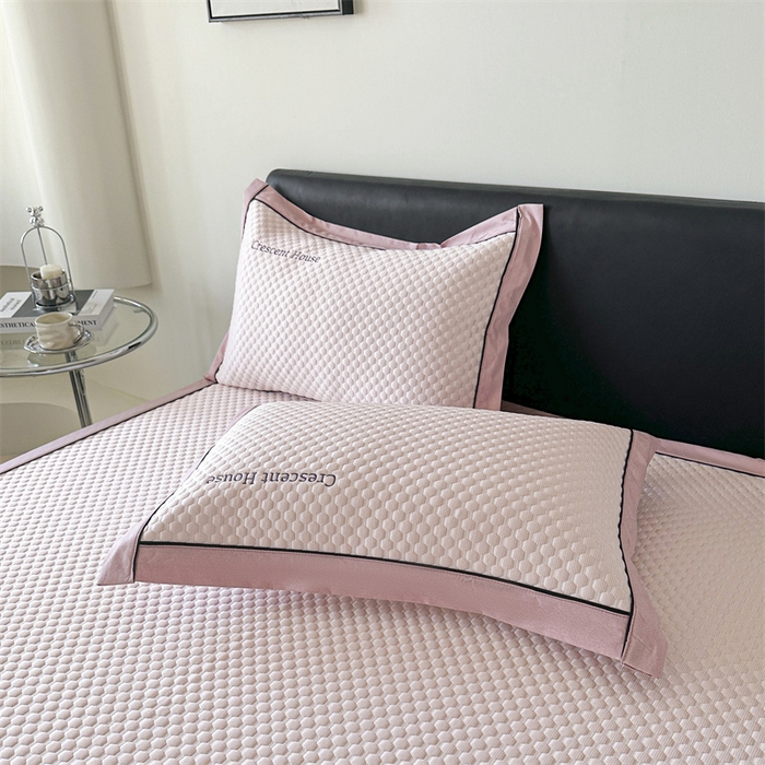 91家纺网 家纺一手货源 找家纺 笙意家纺 2025新款A类豆豆凉感软席席子凉席-夏至 夏至-清新粉