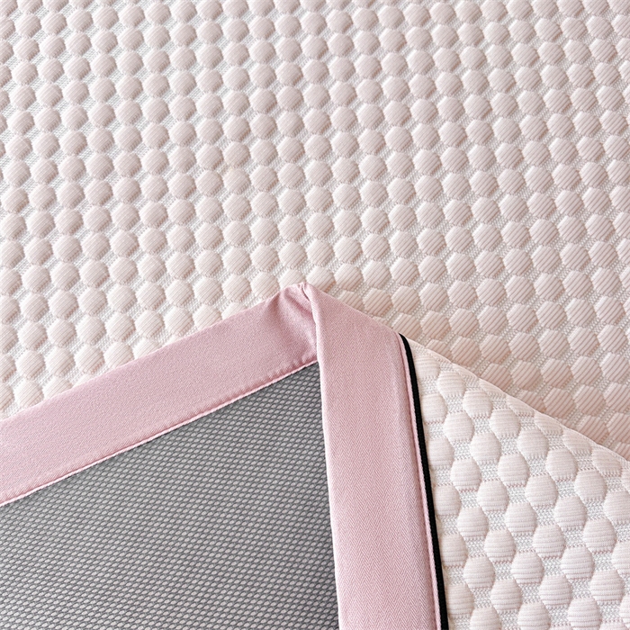 91家纺网 家纺一手货源 找家纺 笙意家纺 2025新款A类豆豆凉感软席席子凉席-夏至 赫拉-清新粉