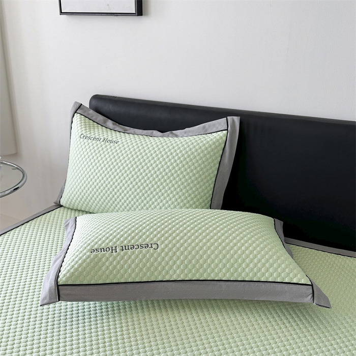 91家纺网 家纺一手货源 找家纺 笙意家纺 2025新款A类豆豆凉感软席席子凉席-夏至 夏至-薄荷绿