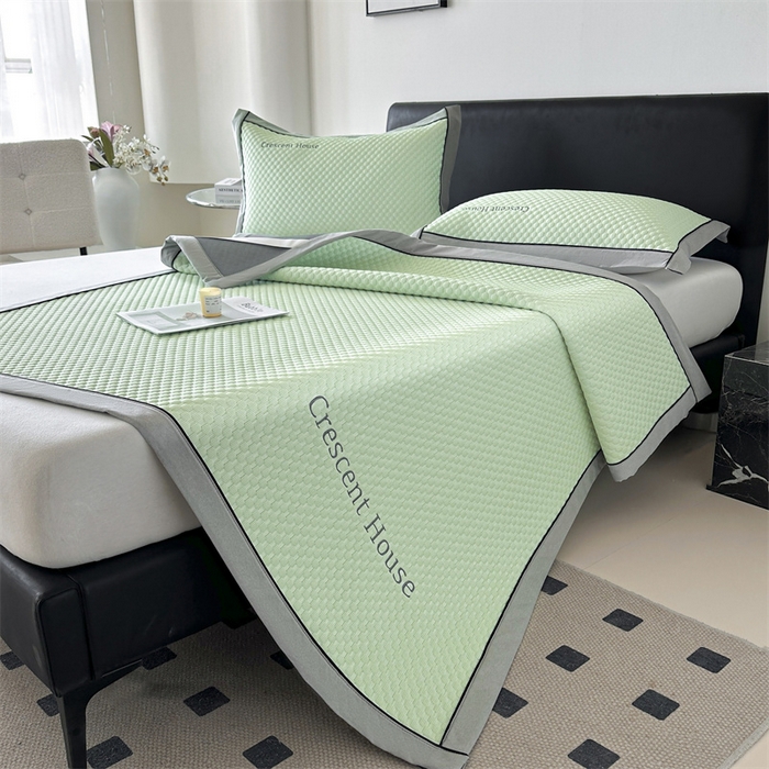 91家纺网 家纺一手货源 找家纺 笙意家纺 2025新款A类豆豆凉感软席席子凉席-夏至 夏至-薄荷绿