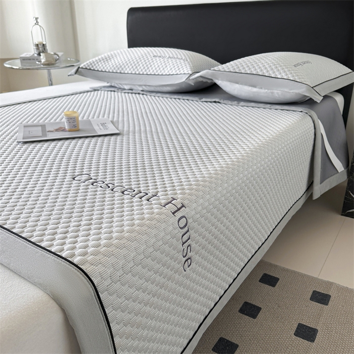 91家纺网 家纺一手货源 找家纺 笙意家纺 2025新款A类豆豆凉感软席席子凉席-夏至 夏至-淡雅灰