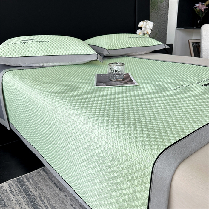 91家纺网 家纺一手货源 找家纺 笙意家纺 2025新款A类豆豆凉感软席席子凉席-夏至 赫拉-薄荷绿