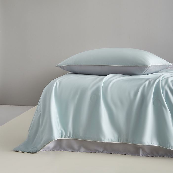 91家纺网 家纺一手货源 找家纺 （总）沐白家居 2025新款竹纤维+莱塞尔夏被四件套