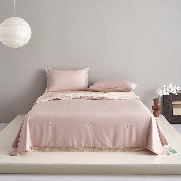 91家纺网 家纺一手货源 找家纺 （总）沐白家居 2025新款竹纤维+莱塞尔夏被四件套