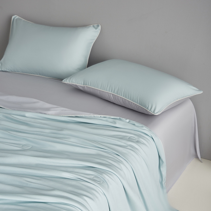 91家纺网 家纺一手货源 找家纺 （总）沐白家居 2025新款竹纤维+莱塞尔夏被四件套