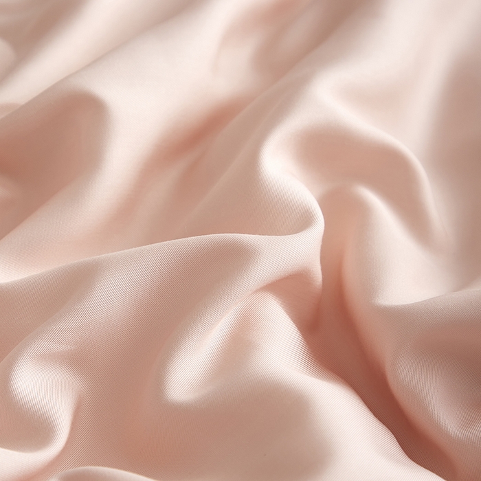 91家纺网 家纺一手货源 找家纺 沐白家居 2025新款竹纤维+莱塞尔夏被四件套 嫩粉--泡芙