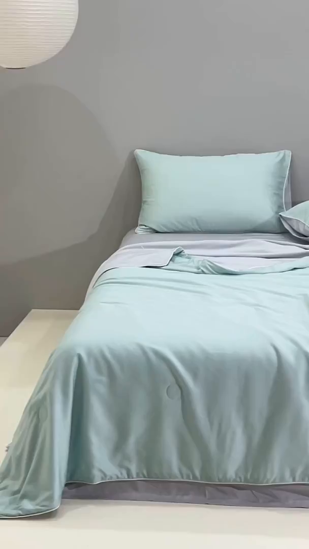 91家纺网 家纺一手货源 找家纺 （总）沐白家居 2025新款竹纤维+莱塞尔夏被四件套