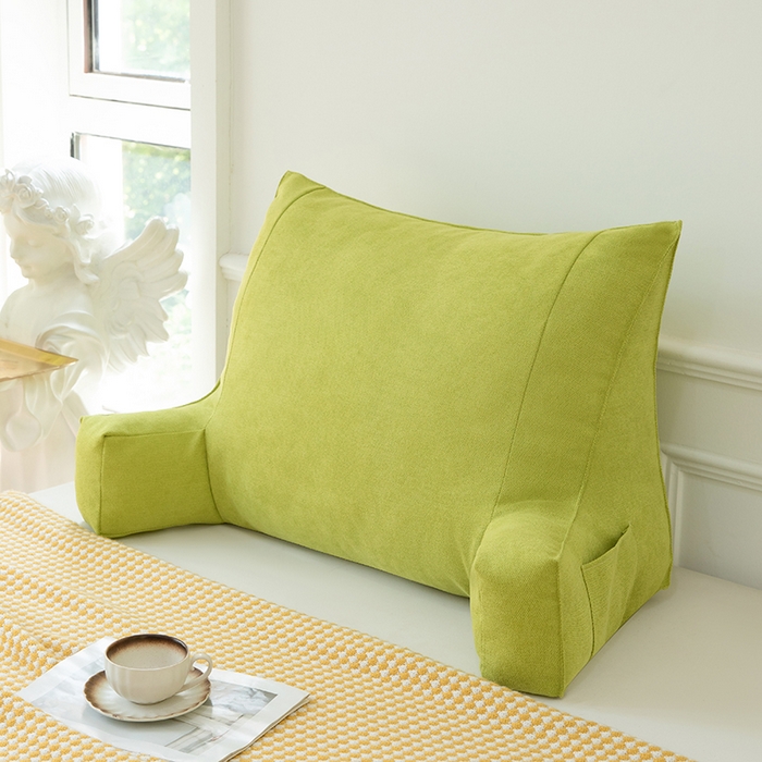 91家纺网 家纺一手货源 找家纺 一兰家纺 2025新款单人床头靠垫护腰靠背靠枕大抱枕抱抱靠 抱抱靠-青草色