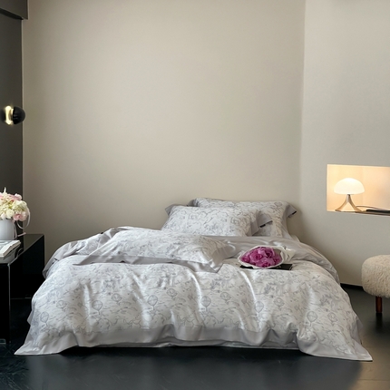 91家纺网 家纺一手货源 找家纺 （总）佳汐蓝家纺 2025新款60支兰精天丝数码印花四件套-夏威夷