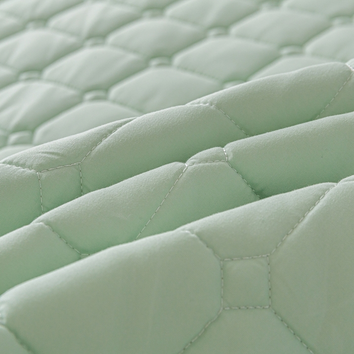 91家纺网 家纺一手货源 找家纺 欧邦 2025春夏新款四季款无印风纯色水洗棉床褥榻榻米床垫 床垫-浅绿