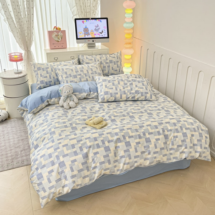 91家纺网 家纺一手货源 找家纺 晨希家居 2025新款全棉卡通印花简约款单被套-子影