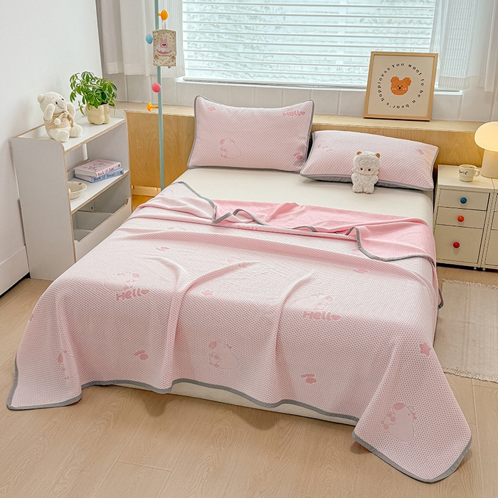 91家纺网 家纺一手货源 找家纺 （总）雪鲨家纺  2025新款凉豆豆夏凉被针织棉空调被冰豆豆夏被可机洗礼品跑量A类