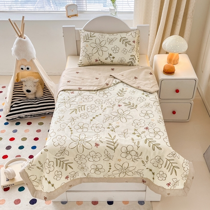 寻米 2025新款13070全棉夏被儿童夏被 巴洛克暖阳