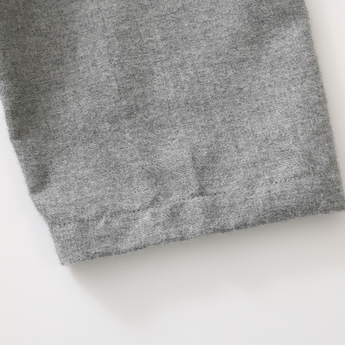 91家纺网 家纺一手货源 找家纺 伊嫚家居 2025新款无印日式双股全棉法兰绒家居服良品睡衣女纯棉直播秋冬款情侣睡衣 纯麻灰女