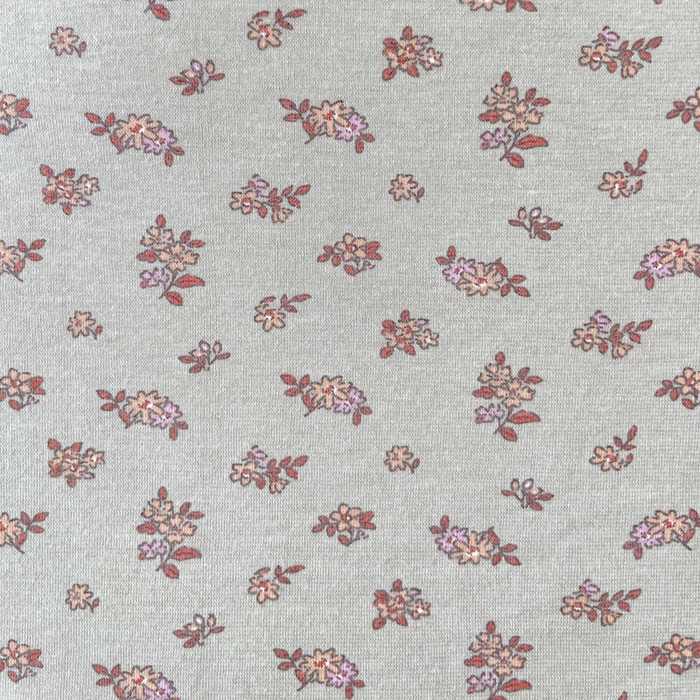 91家纺网 家纺一手货源 找家纺 伊嫚家居 新款日式新品全棉针织棉A类活性印花四件套天竺棉小碎花复古亲肤被罩床笠款套件 雅素栀子花