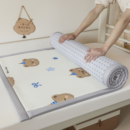 91家纺网 家纺一手货源 找家纺 （总）川悦生活 2025新款数码印花冰豆豆凉席床垫-学生床