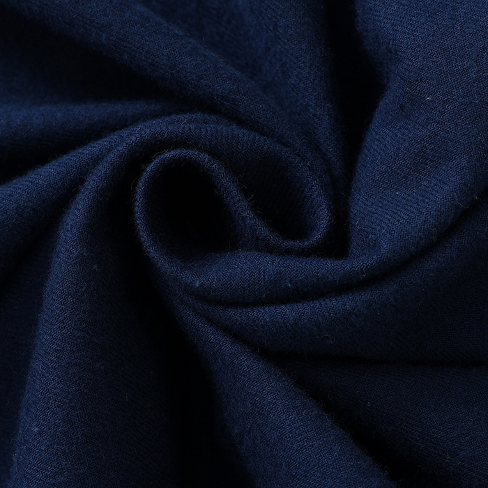 91家纺网 家纺一手货源 找家纺 伊嫚家居 2025新款无印日式双股全棉法兰绒家居服良品睡衣女纯棉直播秋冬款情侣睡衣 纯藏青色女