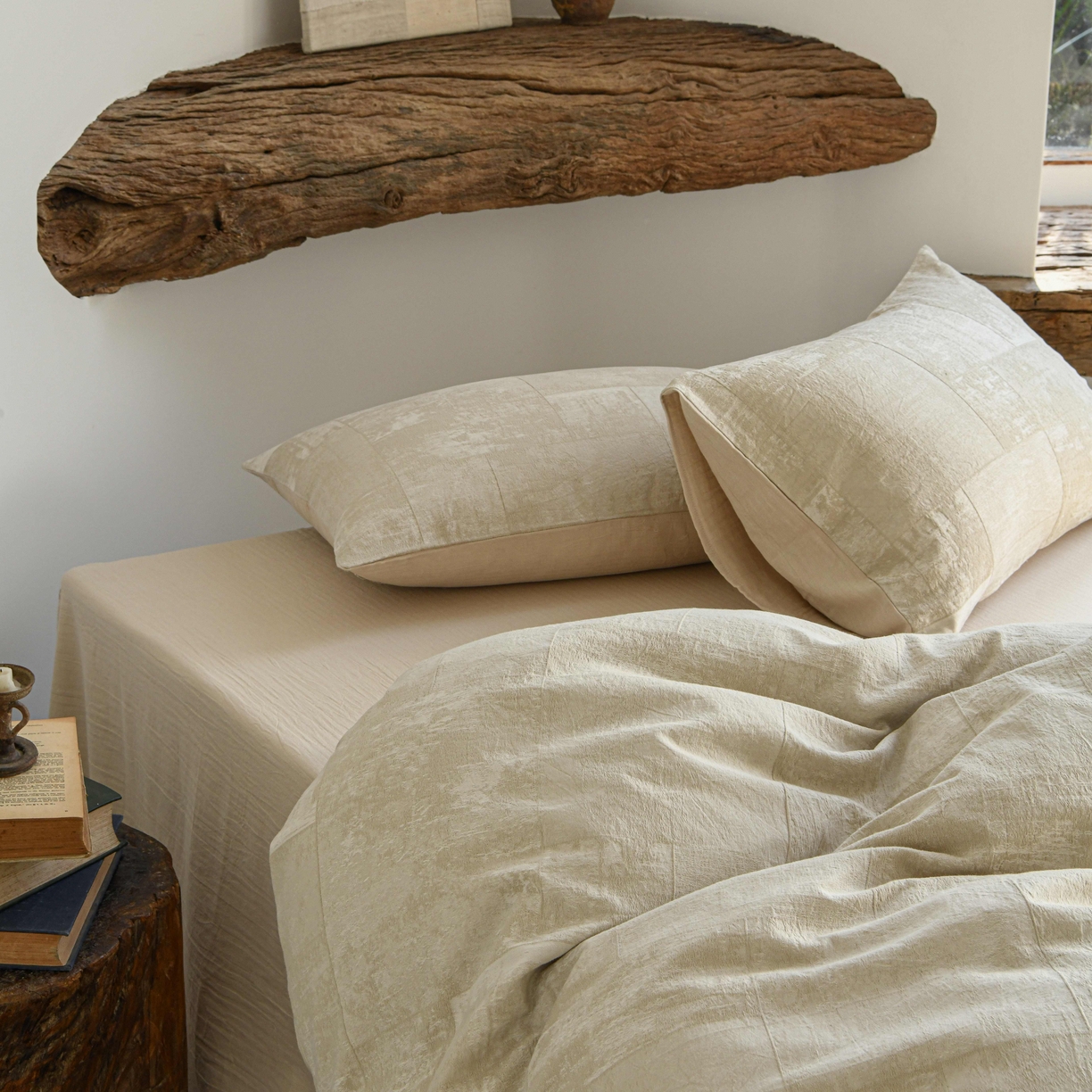 91家纺网 家纺一手货源 找家纺 云上 2025全棉色织大提花床品·侘寂空间   空间-米