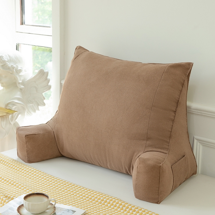 91家纺网 家纺一手货源 找家纺 一兰家纺 2025新款单人床头靠垫护腰靠背靠枕大抱枕抱抱靠 抱抱靠-枫叶棕
