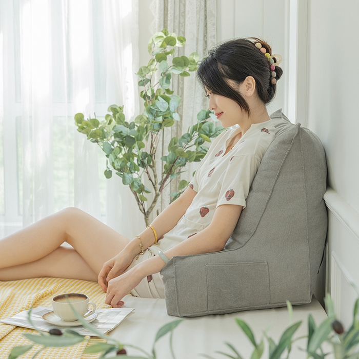 91家纺网 家纺一手货源 找家纺 一兰家纺 2025新款单人床头靠垫护腰靠背靠枕大抱枕抱抱靠 抱抱靠-耀石灰