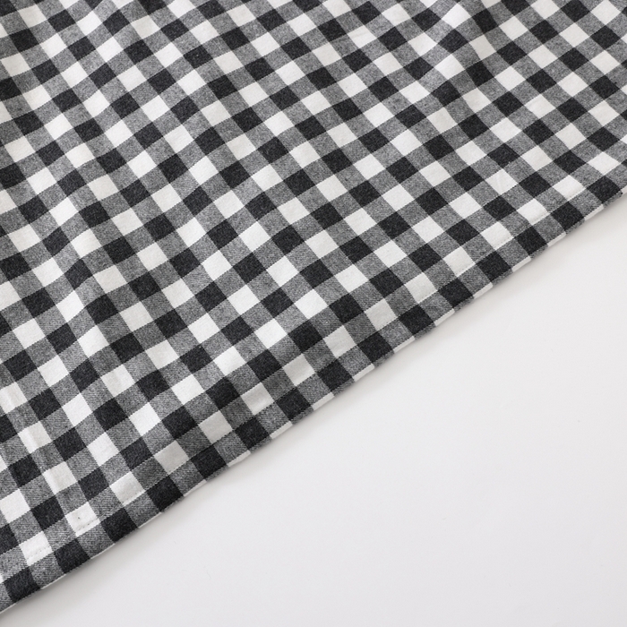 91家纺网 家纺一手货源 找家纺 伊嫚家居 2025新款无印日式双股全棉法兰绒家居服良品睡衣女纯棉直播秋冬款情侣睡衣 碳灰小格男