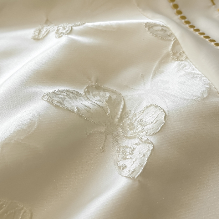 91家纺网 家纺一手货源 找家纺 （总）金阳光家纺 2025新款金丝提花浮雕水洗天丝夏被四件套